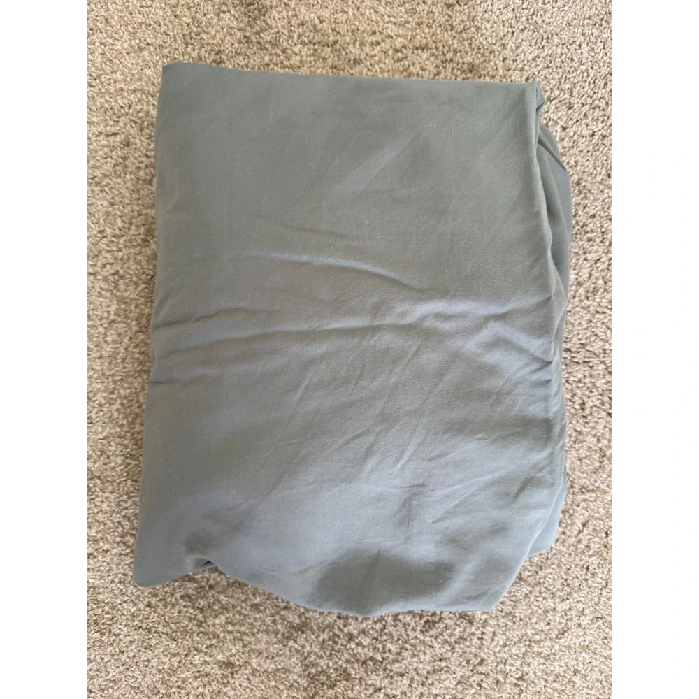 Sleep Number SmartFit Split King Fitted Sheet Sage Green 100%. Cotton EUC